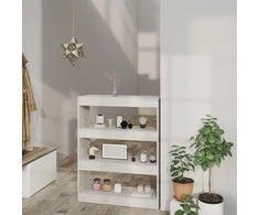 Spintelė knygoms/kambario pertvara, pilka, 80x30x103cm, mediena