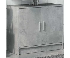 Spintelė praustuvui, betono, 63x29x55cm, apdirbta mediena