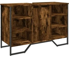 Spintelė praustuvui, dūminė, 91x35x60cm, apdirbta mediena