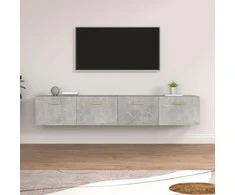 Spintelės, 2vnt., betono pilkos, 100x36,5x35cm, mediena