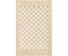 Spintelės durelės, 2vnt., 39,5x61,5 cm, pušis, grotelių dizaino