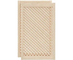Spintelės durelės, 2vnt., 59,5x99cm, pušis, grotelių dizaino