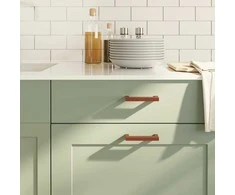 Spintelės rankenėlės, 10vnt., bronzinės, nerūdijantis plienas