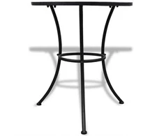 Bistro staliukas, mėlynos ir baltos sp., 60cm, mozaikos raštas