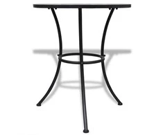 Bistro stalas, terakotos ir baltos sp., 60cm, mozaikos raštas