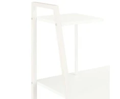 Stalas su lentyna, baltos spalvos, 102x50x117cm
