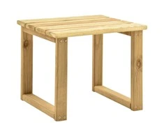 Staliukas prie saulės gulto, 30x30x26cm, impregnuota pušis