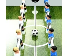 Stalo futbolo stalas, baltas, 140x74,5x87,5cm, plienas, 60kg