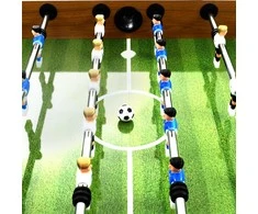 Stalo futbolo stalas, rudas/juodas, 140x74,5x87,5cm, plienas