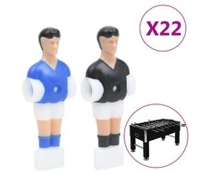 Stalo futbolo žaidėjai 12,7mm strypams, 22vnt.