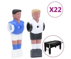 Stalo futbolo žaidėjai 15,9mm strypams, 22vnt.