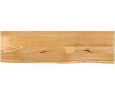 Stalviršis, 100x40x3,8cm, mango masyvas, su gyvu kraštu