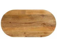 Stalviršis, 100x40x3,8cm, mango medienos masyvas, ovalo formos