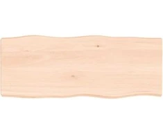 Stalviršis, 100x40x6cm, ąžuolo medienos masyvas, su gyvu kraštu