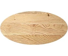 Stalviršis, 100x50x2 cm, ąžuolo medienos masyvas, ovalo formos