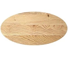 Stalviršis, 100x50x4 cm, ąžuolo medienos masyvas, ovalo formos