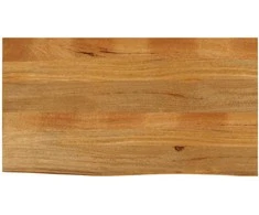 Stalviršis, 100x60x2,5cm, mango masyvas, su gyvu kraštu