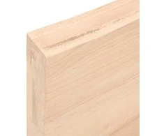 Stalviršis, 100x60x(2-6)cm, neapdorotas ąžuolo medienos masyvas