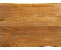 Stalviršis, 100x80x3,8cm, mango masyvas, su gyvu kraštu