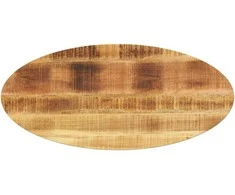Stalviršis, 110x40x2,5cm, mango medienos masyvas, ovalo formos