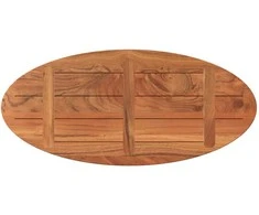 Stalviršis, 110x40x3,8cm, akacijos masyvas, ovalo formos
