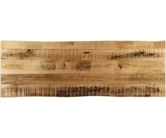 Stalviršis, 110x40x3,8cm, mango masyvas, su gyvu kraštu