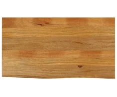 Stalviršis, 110x60x2,5cm, mango masyvas, su gyvu kraštu