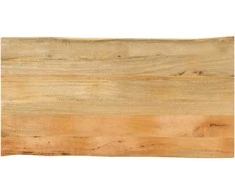 Stalviršis, 110x60x3,8cm, mango masyvas, su gyvu kraštu
