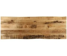 Stalviršis, 120x40x2,5cm, mango masyvas, su gyvu kraštu