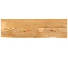 Stalviršis, 120x40x3,8cm, mango masyvas, su gyvu kraštu