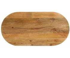 Stalviršis, 120x50x2,5cm, mango medienos masyvas, ovalo formos