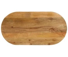 Stalviršis, 120x50x3,8cm, mango medienos masyvas, ovalo formos