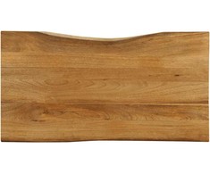 Stalviršis, 120x60x2,5cm, mango masyvas, su gyvu kraštu