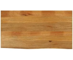 Stalviršis, 120x60x2,5cm, mango masyvas, su gyvu kraštu