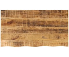 Stalviršis, 120x60x2,5cm, mango masyvas, su gyvu kraštu
