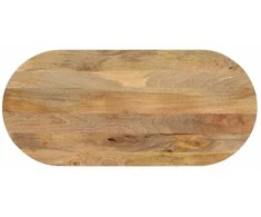 Stalviršis, 120x60x2,5cm, mango medienos masyvas, ovalo formos