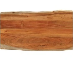 Stalviršis, 120x60x3,8cm, akacijos masyvas, su gyvu kraštu