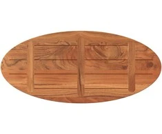 Stalviršis, 140x60x2,5cm, akacijos masyvas, ovalo formos