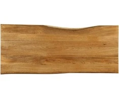 Stalviršis, 140x60x2,5cm, mango masyvas, su gyvu kraštu