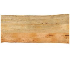 Stalviršis, 140x60x2,5cm, mango masyvas, su gyvu kraštu