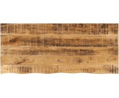 Stalviršis, 140x60x2,5cm, mango masyvas, su gyvu kraštu
