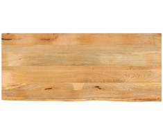 Stalviršis, 140x60x2,5cm, mango masyvas, su gyvu kraštu