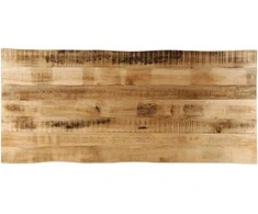 Stalviršis, 140x60x2,5cm, mango masyvas, su gyvu kraštu