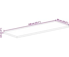 Stalviršis, 140x60x2,5cm, perdirbta mediena, stačiakampis