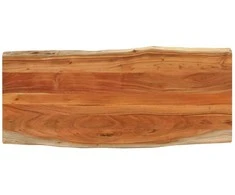 Stalviršis, 140x60x3,8cm, akacijos masyvas, su gyvu kraštu