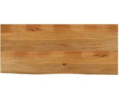 Stalviršis, 140x60x3,8cm, mango masyvas, su gyvu kraštu