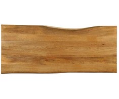 Stalviršis, 140x60x3,8cm, mango masyvas, su gyvu kraštu