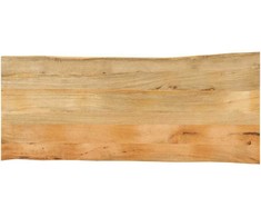 Stalviršis, 140x60x3,8cm, mango masyvas, su gyvu kraštu