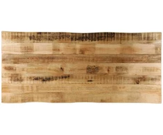 Stalviršis, 140x60x3,8cm, mango masyvas, su gyvu kraštu