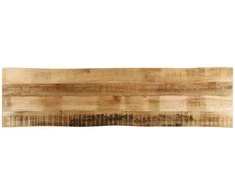 Stalviršis, 160x40x2,5cm, mango masyvas, su gyvu kraštu